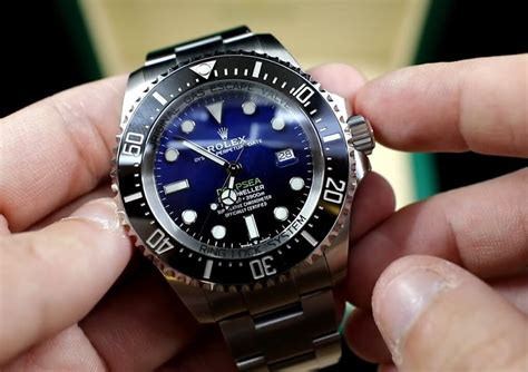 rolex deepsea blue fake vs real